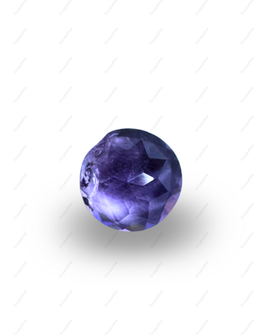 Natural Amethyst Gemstone – Round Shape (1.40 Carat | 1.53 Ratti)