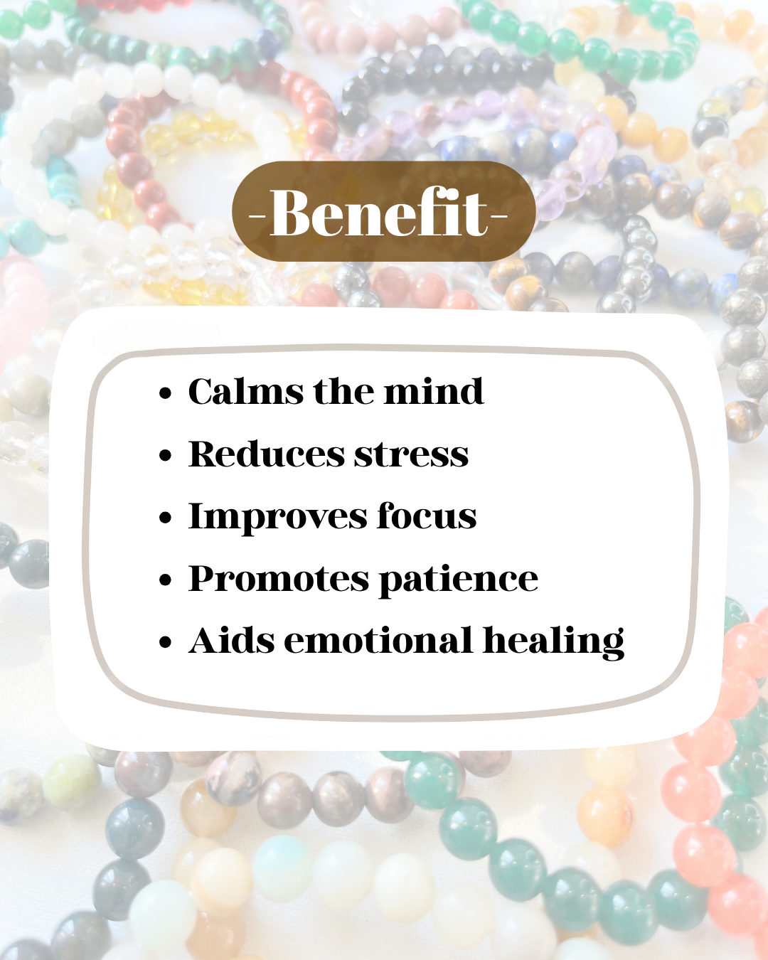 Stress Relief Bracelet (Calm the Mind & Ground the Emotions)