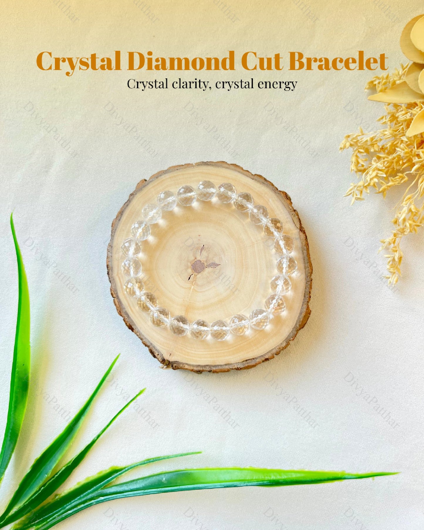 Crystal Diamond Cut Bracelet