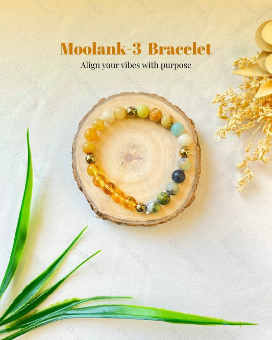 Moolank 3 Power Bracelet (Wisdom, Expression & Abundance)