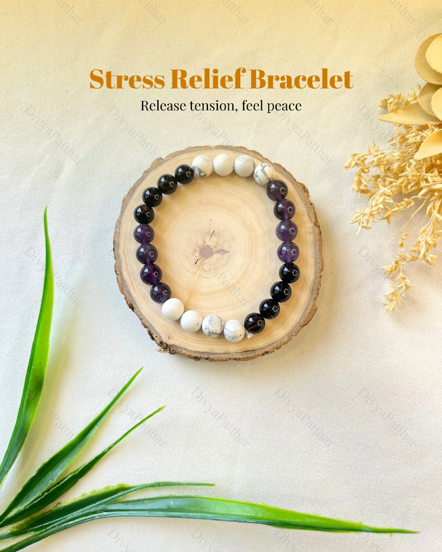 Stress Relief Bracelet (Calm the Mind & Ground the Emotions)