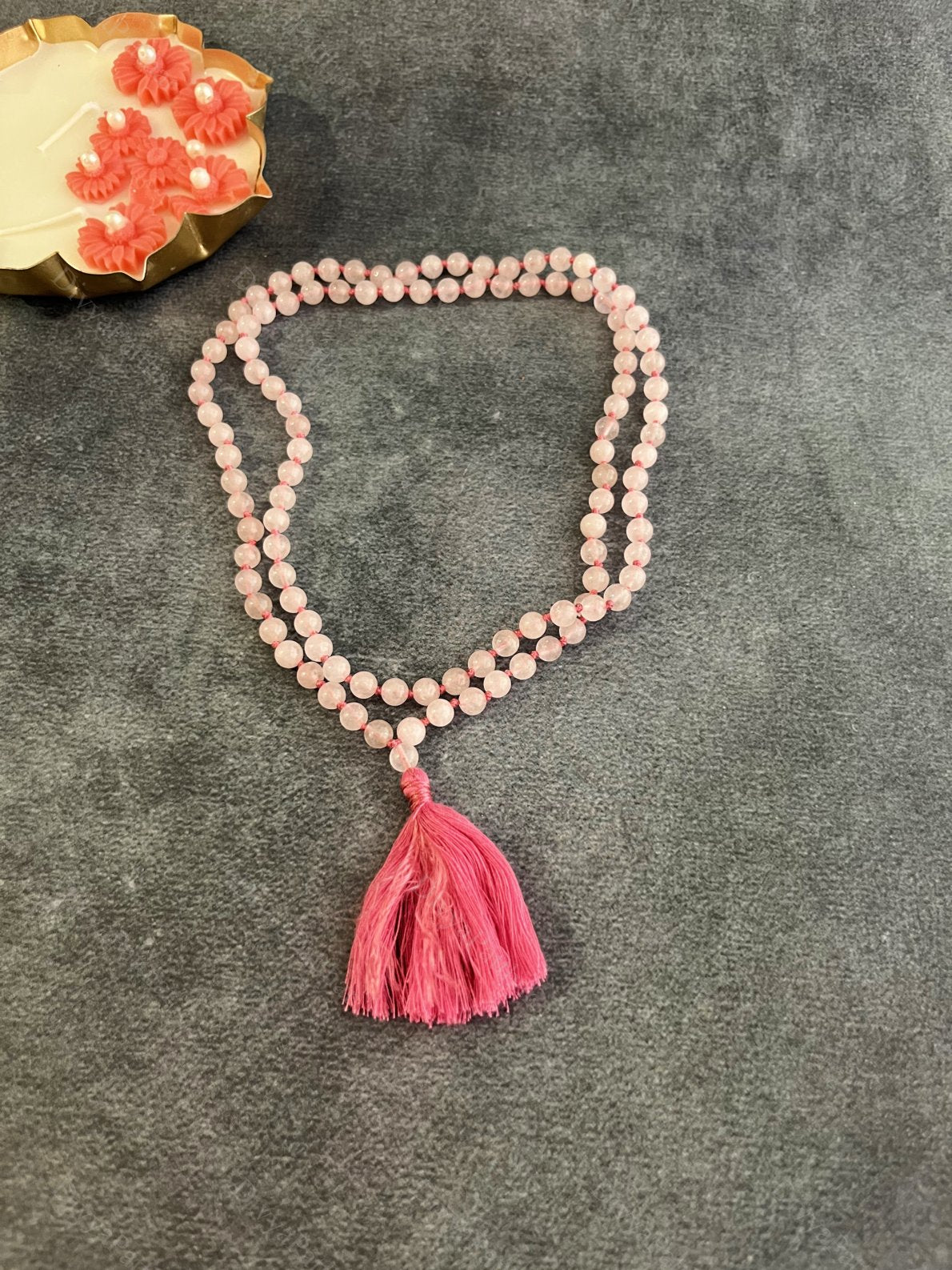 Rose Quartz Jap Mala – Love, Harmony & Emotional Healing