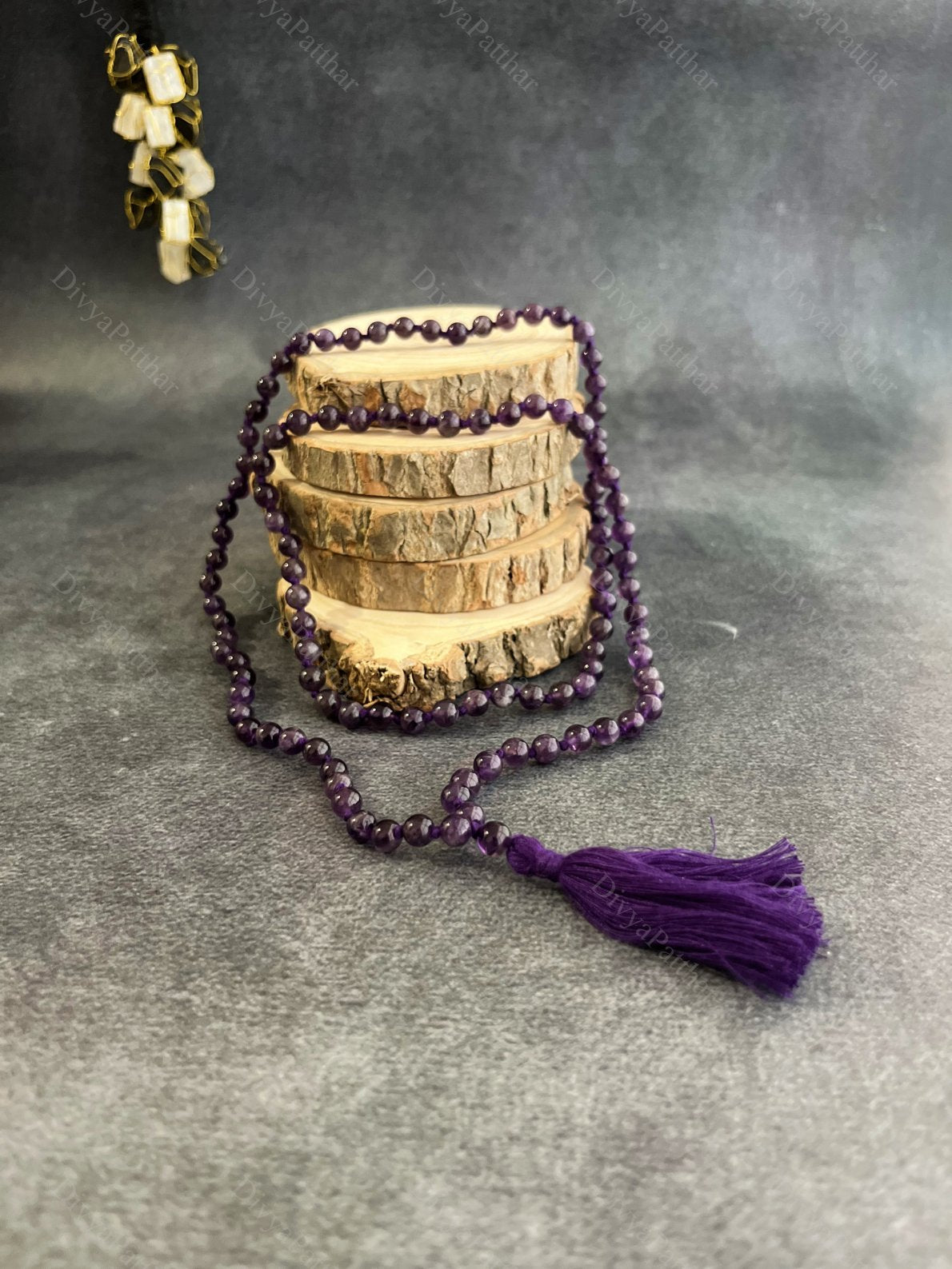 Amethyst Jap Mala – Peace, Intuition & Spiritual Growth