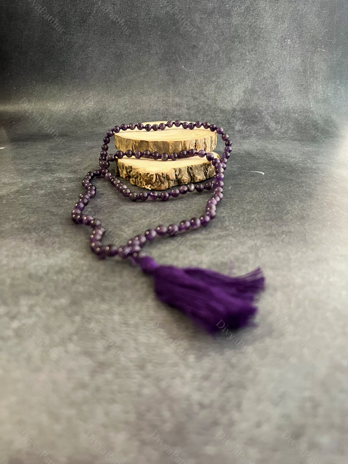 Amethyst Jap Mala – Peace, Intuition & Spiritual Growth