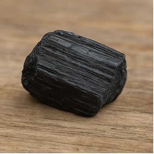Black Tourmaline Raw Stone – Protection, Grounding & Energy Shield