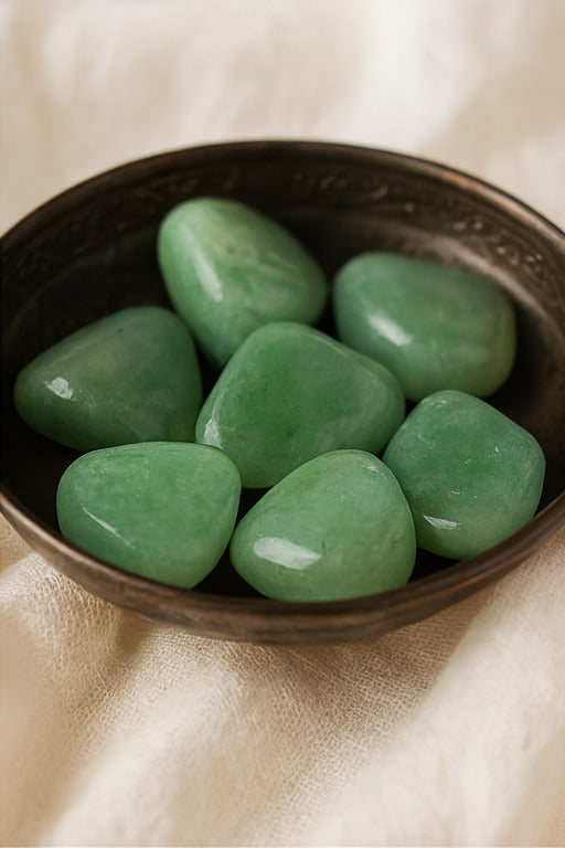 Green Aventurine Tumble – Luck, Healing & Prosperity