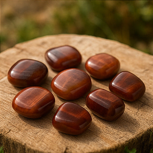 Red Tiger Eye Tumble – Motivation, Confidence & Vitality