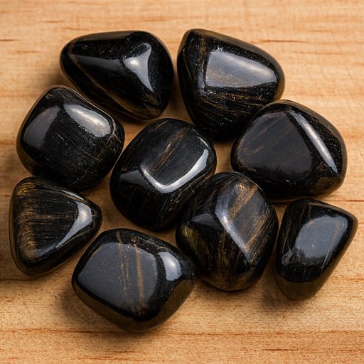 Black Tiger Eye Tumble – Protection, Focus & Inner Strength