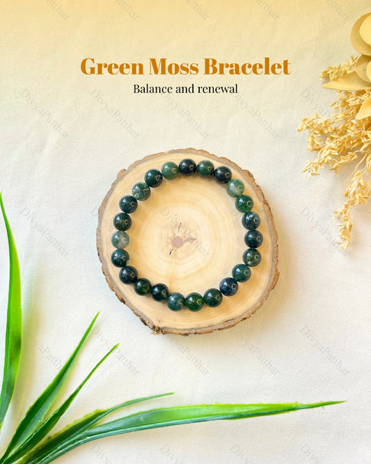 Green Moss Agate Bracelet