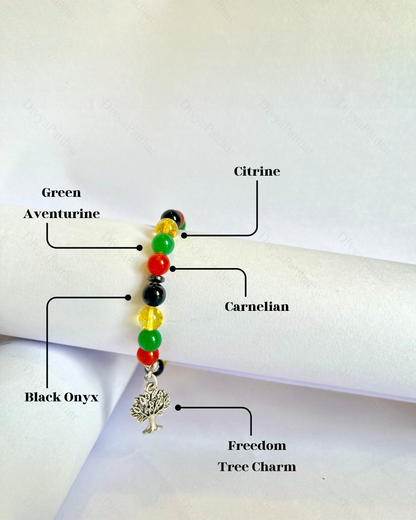 Premium Multi Crystal Freedom Tree Bracelet (Growth, Wealth & Stylish Protection)