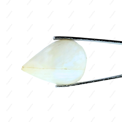 Natural Rainbow Moonstone Gemstone – Pear Shape (25.55 Carat | 27.84 Ratti)