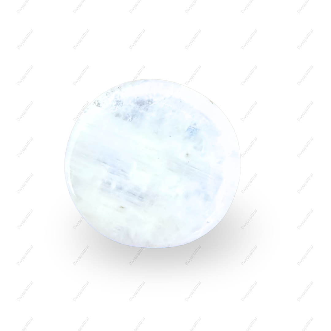 Natural Rainbow Moonstone Gemstone – Round Shape (5.40 Carat | 5.88 Ratti)