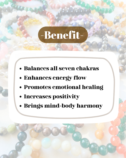 7 CHAKRA HEALING BRACELET (BALANCE, PROTECTION & SUCCESS)