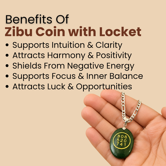 Zibu Coin with Locket – Spiritual Blessings & Positive Energy