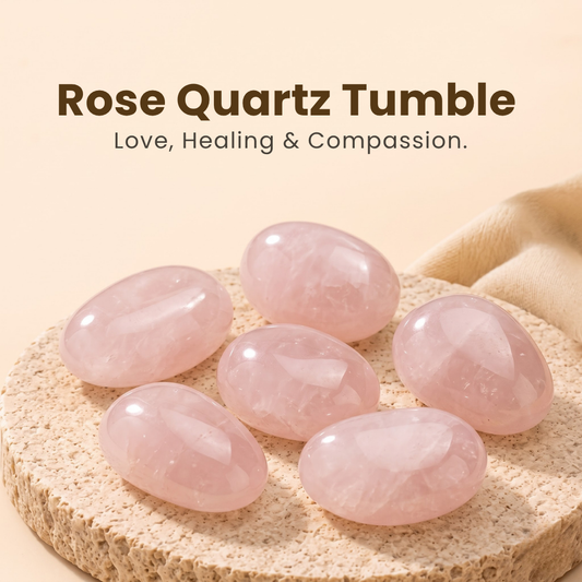 Rose Quartz Tumble – Love, Healing & Compassion