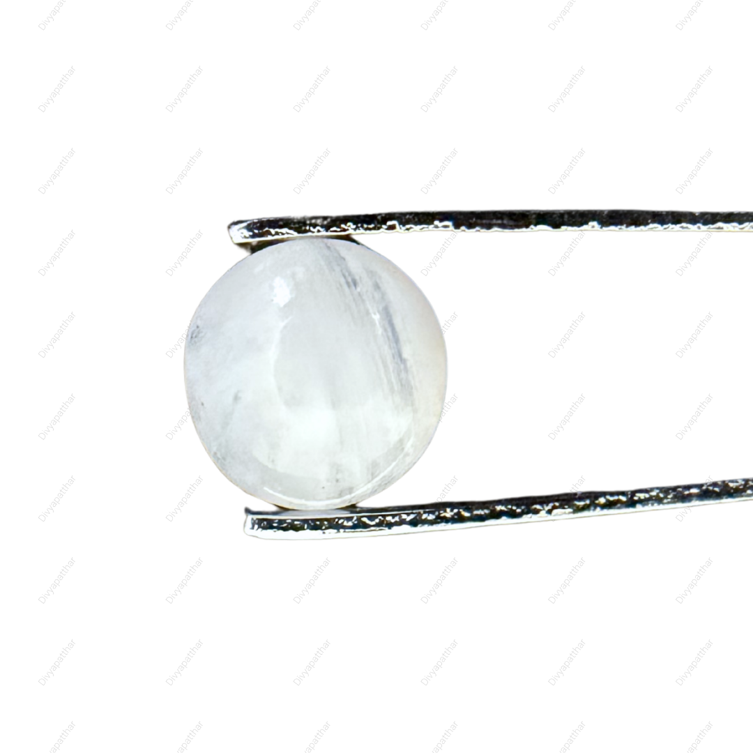 Natural Rainbow Moonstone Gemstone – Round Shape (5.40 Carat | 5.88 Ratti)