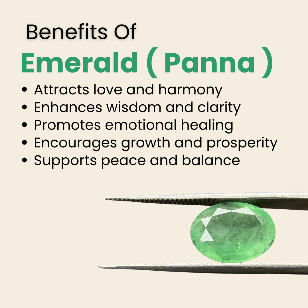 Natural Zambian Emerald (Panna) Gemstone – Oval Shape (3.85 Carat | 4.20 Ratti | 12.2 × 8.6 × 6.5 mm)