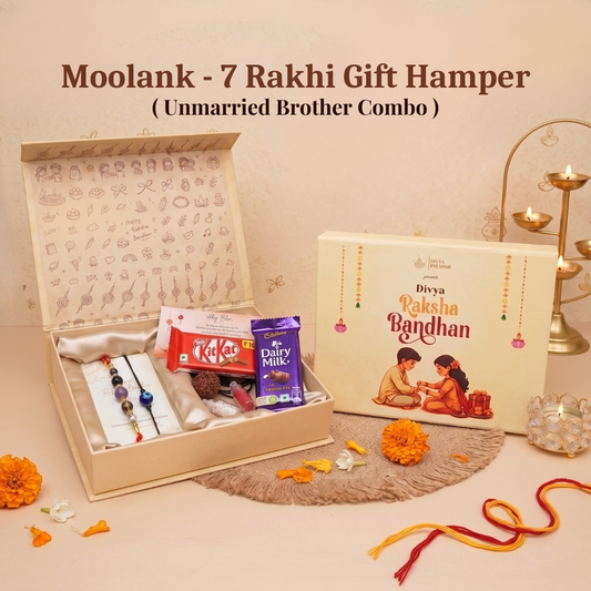 Moolank 7 Rakhi Gift Hamper (Unmarried Brother Combo)