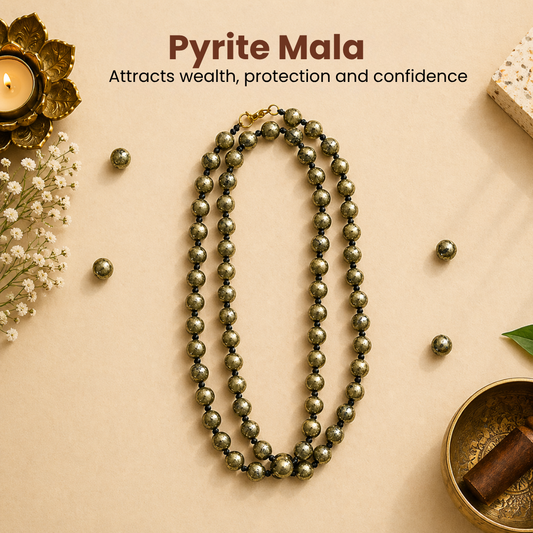 Pyrite Mala – Wealth, Protection & Success