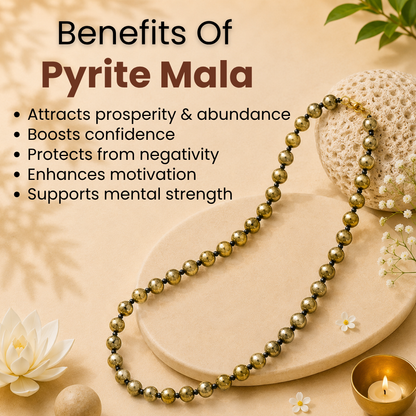 Pyrite Mala – Wealth, Protection & Success