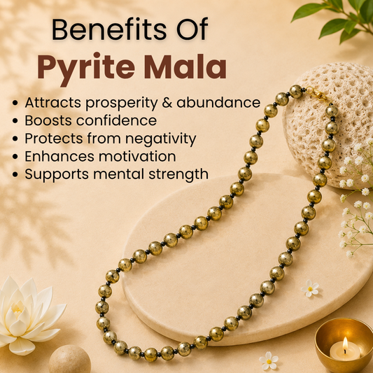 Pyrite Mala – Wealth, Protection & Success