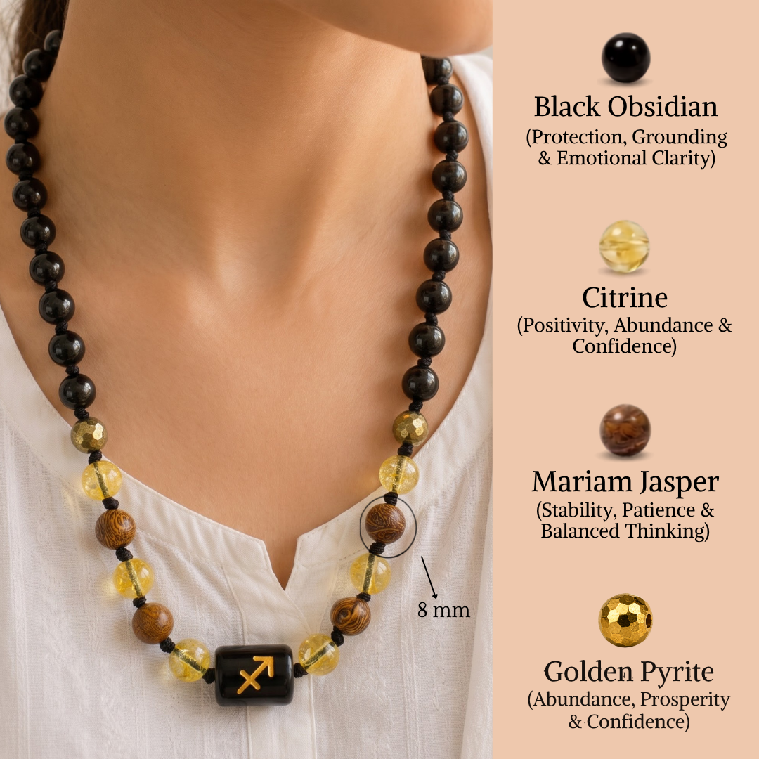 Sagittarius Zodiac Mala – Protection, Stability & Prosperity