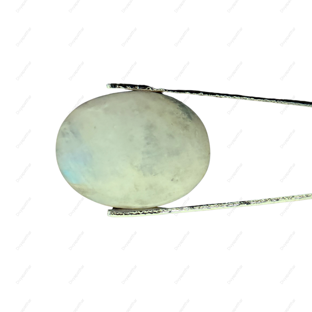 Natural Rainbow Moonstone Gemstone – Oval Shape (19.45 Carat | 21.20 Ratti)