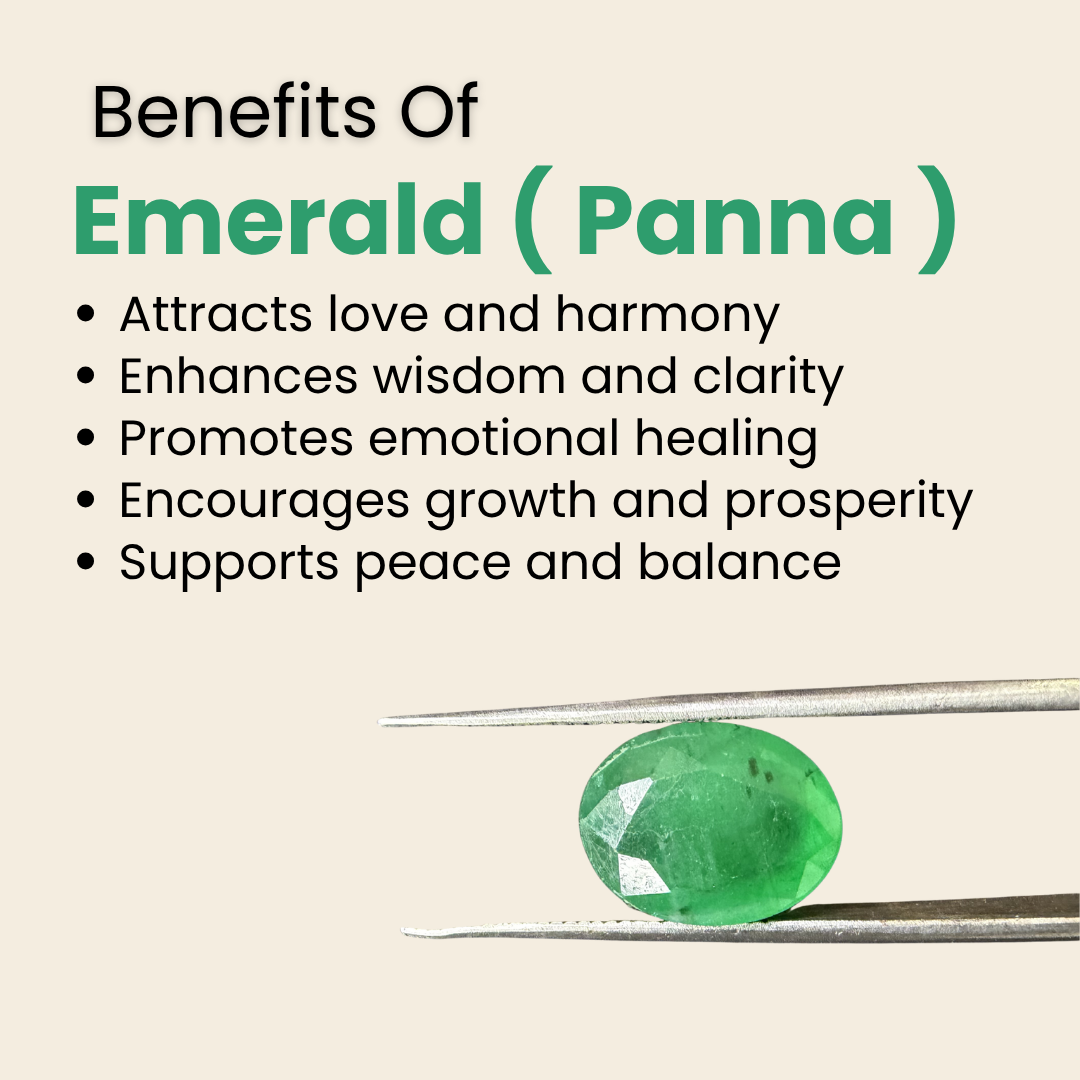 Natural Zambian Emerald (Panna) Gemstone – Oval Shape (4.25 Carat | 4.63 Ratti | 11.7 × 9 × 6 mm)