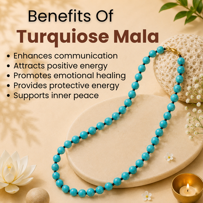 Turquoise Mala – Protection, Communication & Emotional Healing