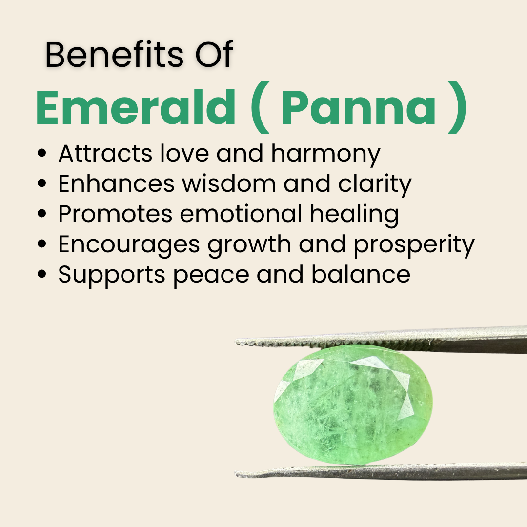 Natural Zambian Emerald (Panna) Gemstone – Oval Shape (6.45 Carat | 7.03 Ratti | 12.5 × 9.8 × 6.7 mm)