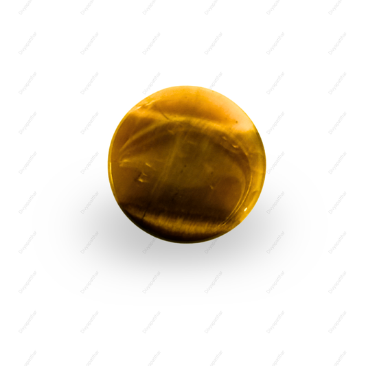 Natural Tiger's Eye Gemstone – Round Shape (3.85 Carat | 4.19 Ratti)