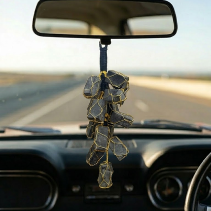 Black Tourmaline Hanging (Protection, Grounding & Energy Shield)