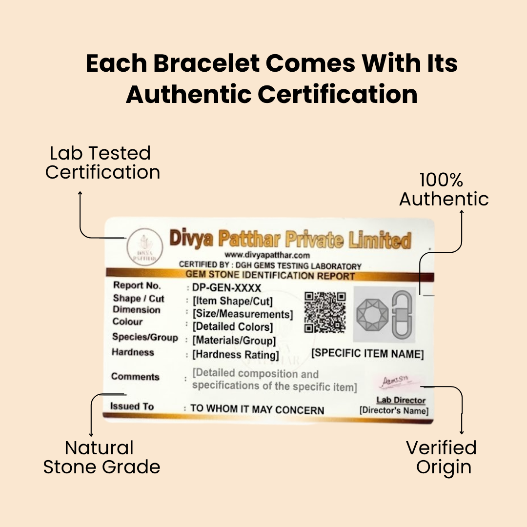 Property Rajyog Bracelet (2-5-8) – Stability & Prosperity