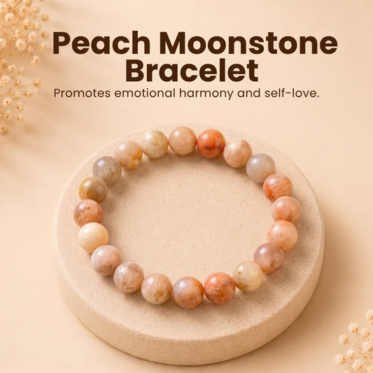 Peach Moonstone Bracelet