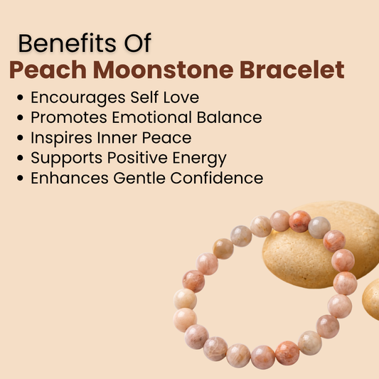 Peach Moonstone Bracelet