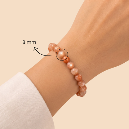 Peach Moonstone Bracelet