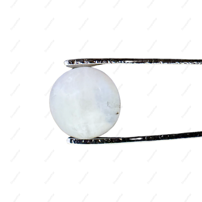 Natural Rainbow Moonstone Gemstone – Round Shape (4.25 Carat | 4.63 Ratti)