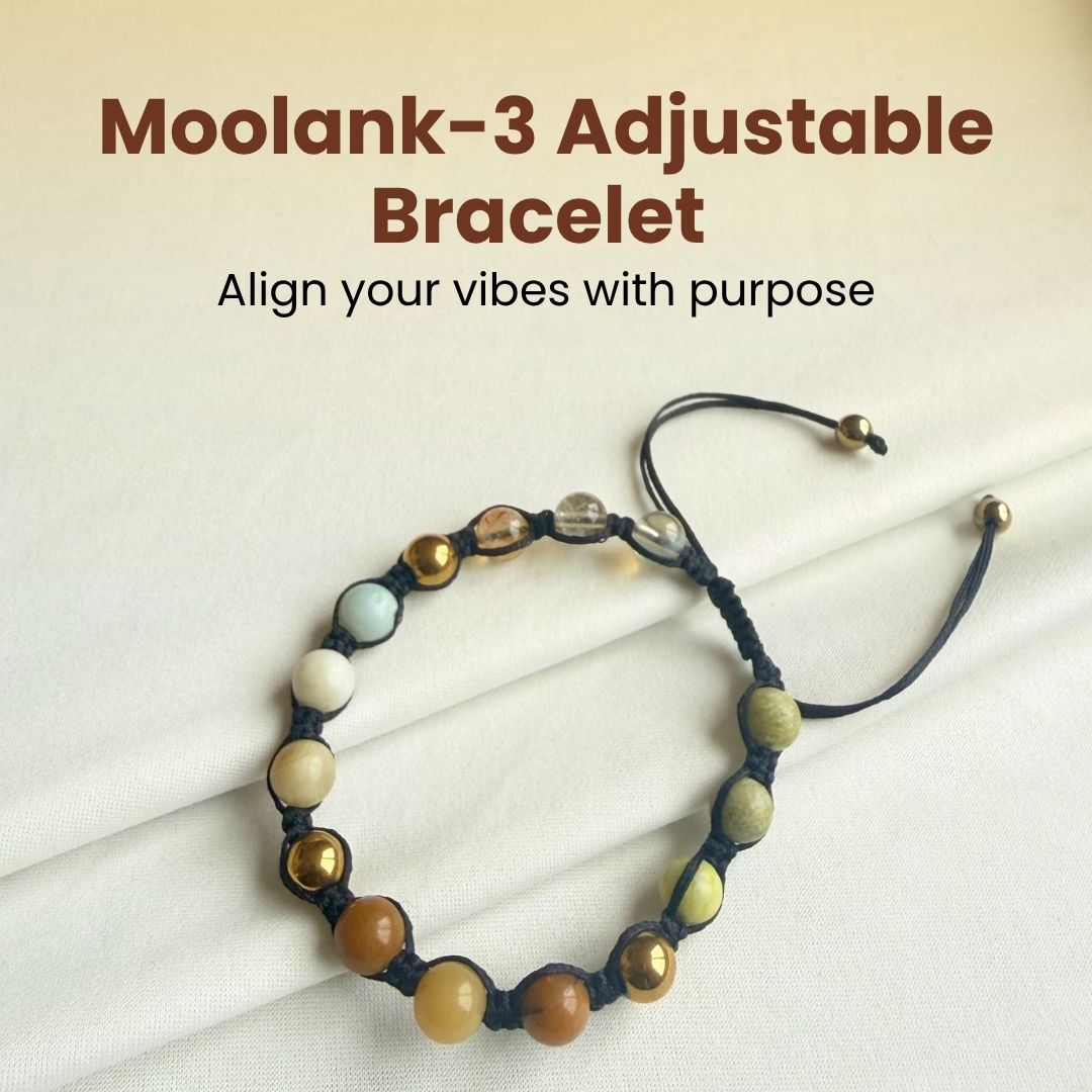 Moolank 3 Power Adjustable Bracelet (Wisdom, Expression & Abundance)