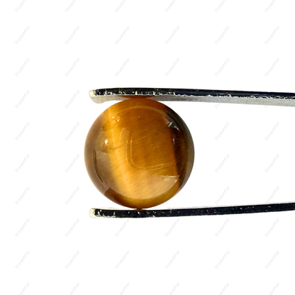 Natural Tiger's Eye Gemstone – Round Shape (3.85 Carat | 4.19 Ratti)