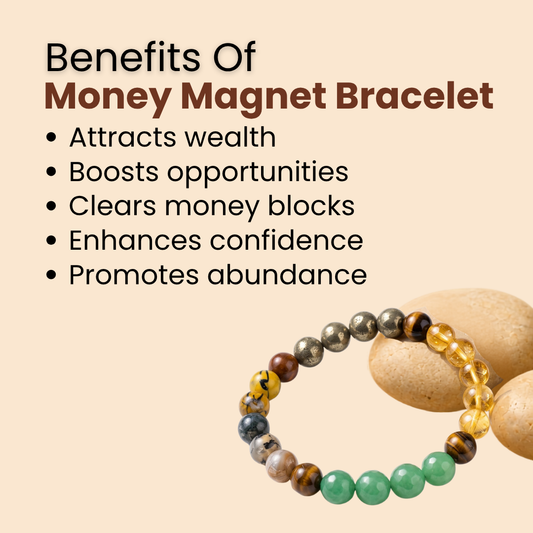 Natural Money Magnet Bracelet (Attract Wealth, Luck & Grounded Growth)
