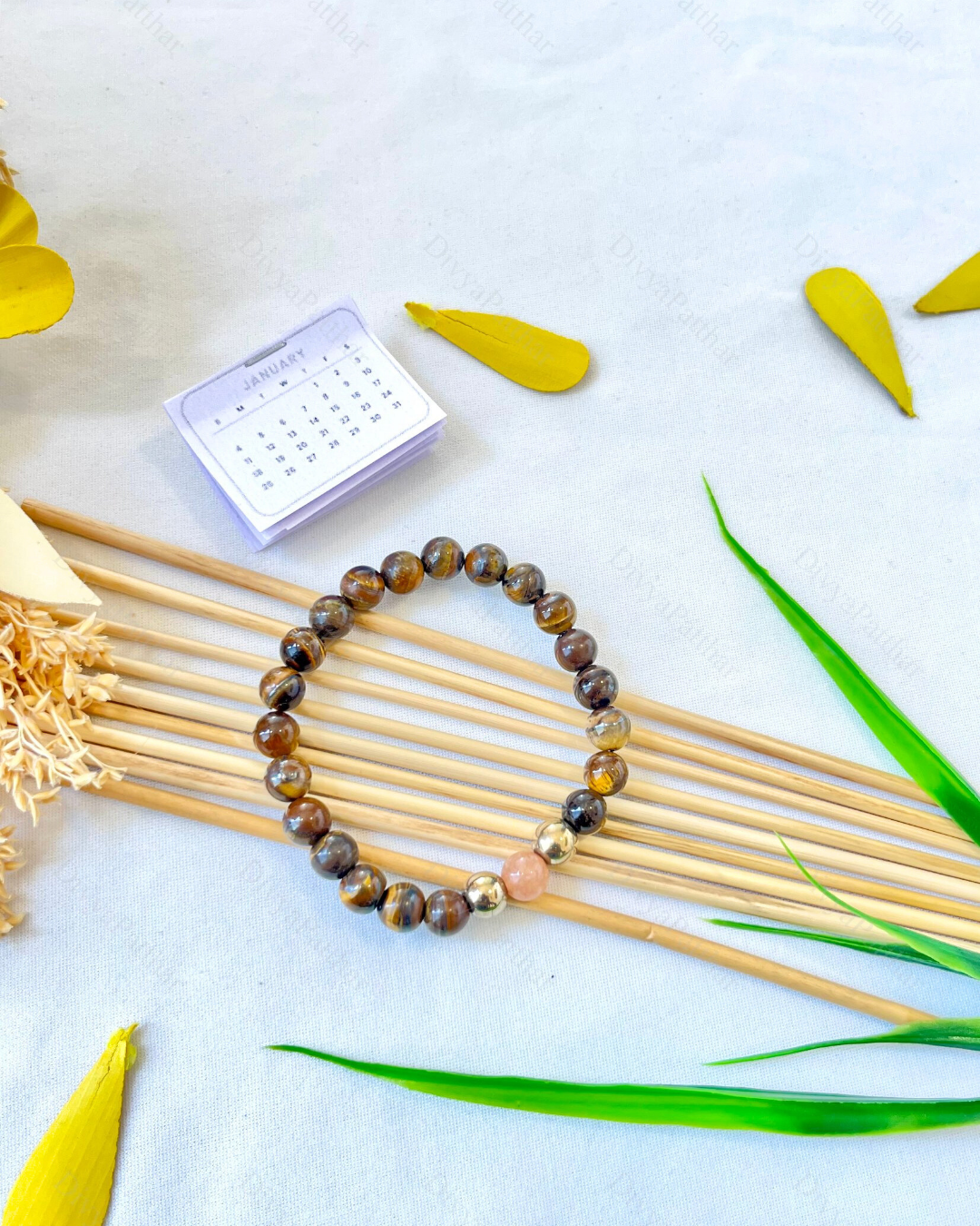 PERSONAL YEAR 1 BRACELET (Tiger Eye • Pyrite • Sunstone)