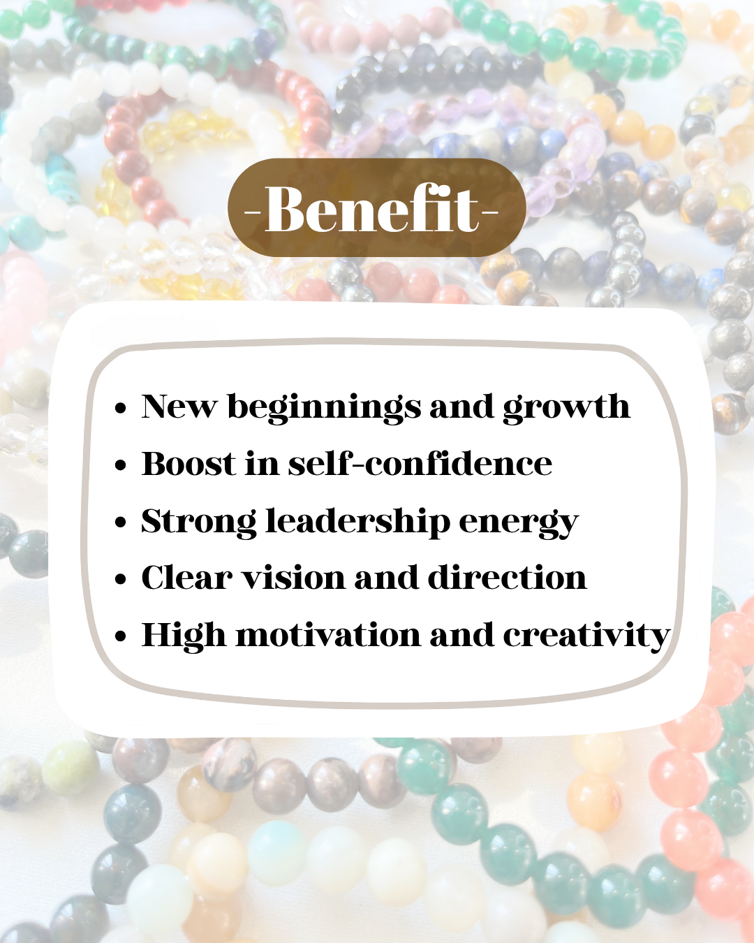 PERSONAL YEAR 1 BRACELET (Tiger Eye • Pyrite • Sunstone)