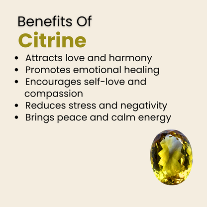 Natural Citrine Gemstone – Oval Shape (10.70 Carat | 11.67 Ratti)