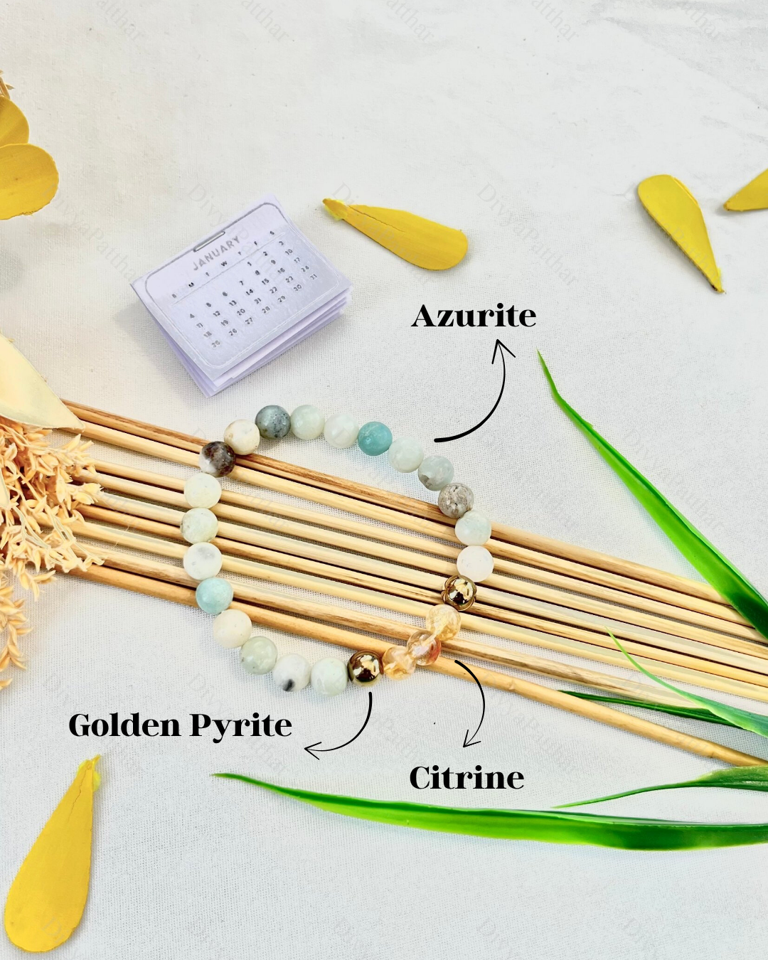 PERSONAL YEAR 3 BRACELET (Amazonite • Golden Pyrite • Citrine)