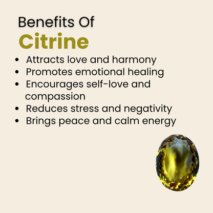 Natural Citrine Gemstone – Oval Shape (9.10 Carat | 9.92 Ratti)