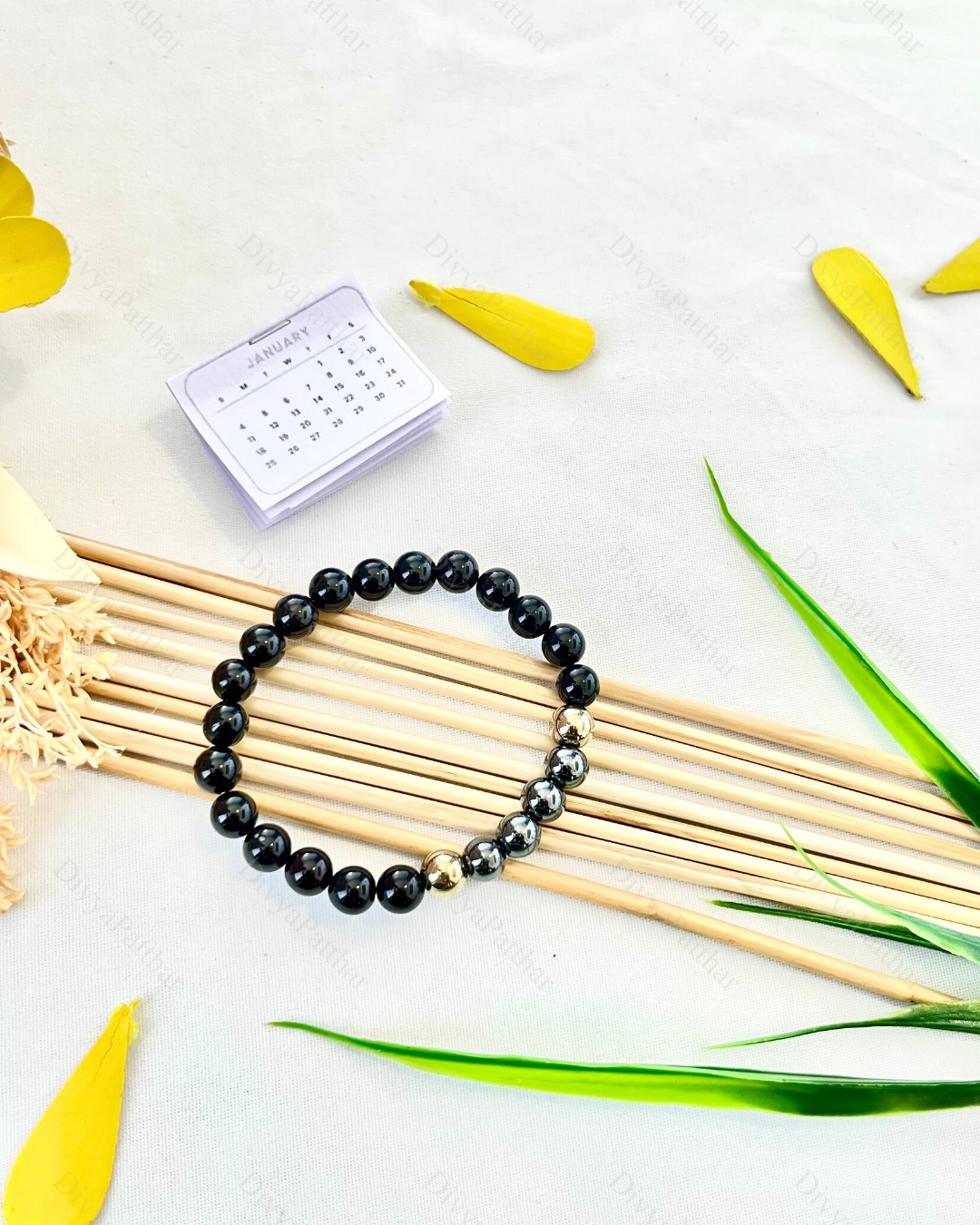 PERSONAL YEAR 4 BRACELET (Black Onyx • Golden Pyrite • Hematite)