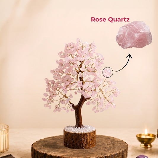 Rose Quartz Crystal Tree – Love, Harmony & Emotional Healing