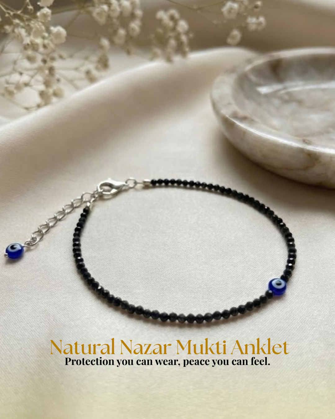 Natural Nazar Mukti Anklet (Protection, Confidence & Stylish Aura Shield)