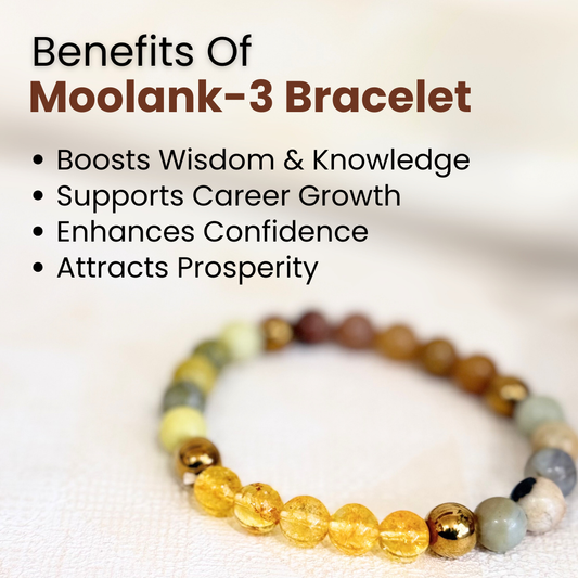 Moolank 3 Power Bracelet (Wisdom, Expression & Abundance)