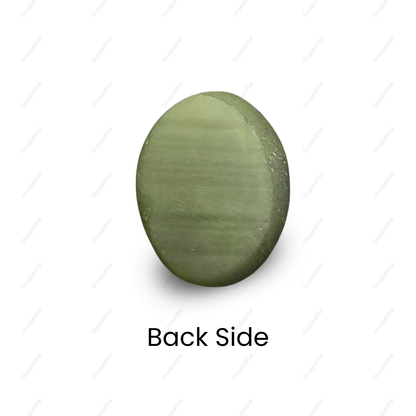 Natural Cat's Eye Gemstone – Oval Shape (5.45 Carat | 5.94 Ratti | L 12.2 × B 9.6 × H 6.9 mm)